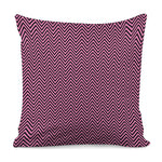 Pink And Black Zigzag Pattern Print Pillow Cover