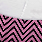 Pink And Black Zigzag Pattern Print Sofa Cover