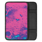 Pink And Blue Acid Melt Print Car Center Console Cover