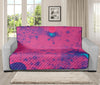 Pink And Blue Acid Melt Print Futon Protector