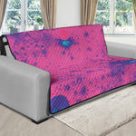 Pink And Blue Acid Melt Print Futon Protector