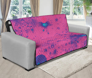 Pink And Blue Acid Melt Print Futon Protector