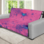 Pink And Blue Acid Melt Print Futon Protector