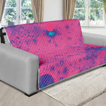 Pink And Blue Acid Melt Print Futon Protector