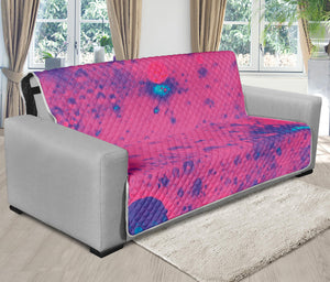 Pink And Blue Acid Melt Print Futon Protector