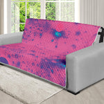 Pink And Blue Acid Melt Print Futon Protector