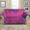 Pink And Blue Acid Melt Print Loveseat Protector