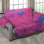 Pink And Blue Acid Melt Print Loveseat Protector