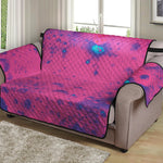 Pink And Blue Acid Melt Print Loveseat Protector