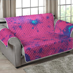 Pink And Blue Acid Melt Print Loveseat Protector