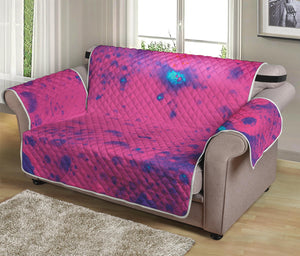 Pink And Blue Acid Melt Print Loveseat Protector