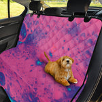 Pink And Blue Acid Melt Print Pet Car Back Seat Cover