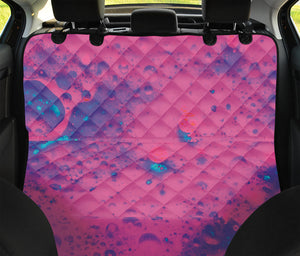 Pink And Blue Acid Melt Print Pet Car Back Seat Cover