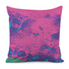 Pink And Blue Acid Melt Print Pillow Cover