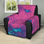 Pink And Blue Acid Melt Print Recliner Protector