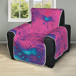 Pink And Blue Acid Melt Print Recliner Protector