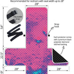 Pink And Blue Acid Melt Print Recliner Protector