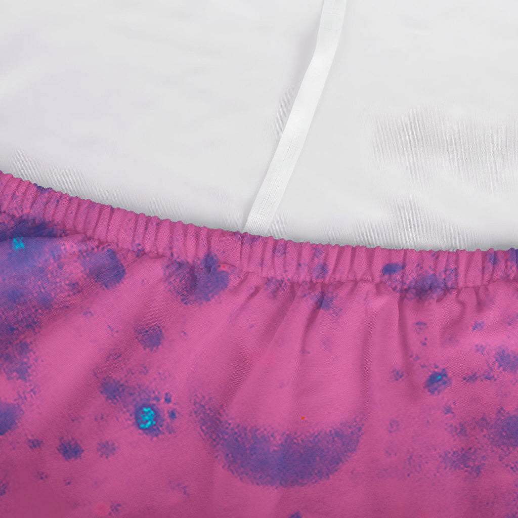 Pink And Blue Acid Melt Print Sofa Cover