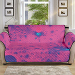 Pink And Blue Acid Melt Print Sofa Protector