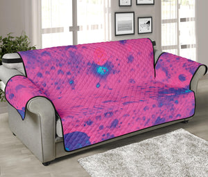 Pink And Blue Acid Melt Print Sofa Protector