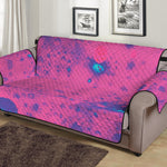 Pink And Blue Acid Melt Print Sofa Protector