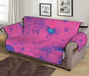 Pink And Blue Acid Melt Print Sofa Protector