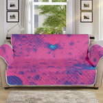 Pink And Blue Acid Melt Print Sofa Protector