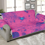 Pink And Blue Acid Melt Print Sofa Protector