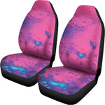 Pink And Blue Acid Melt Print Universal Fit Car Seat Covers