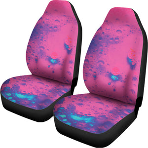 Pink And Blue Acid Melt Print Universal Fit Car Seat Covers