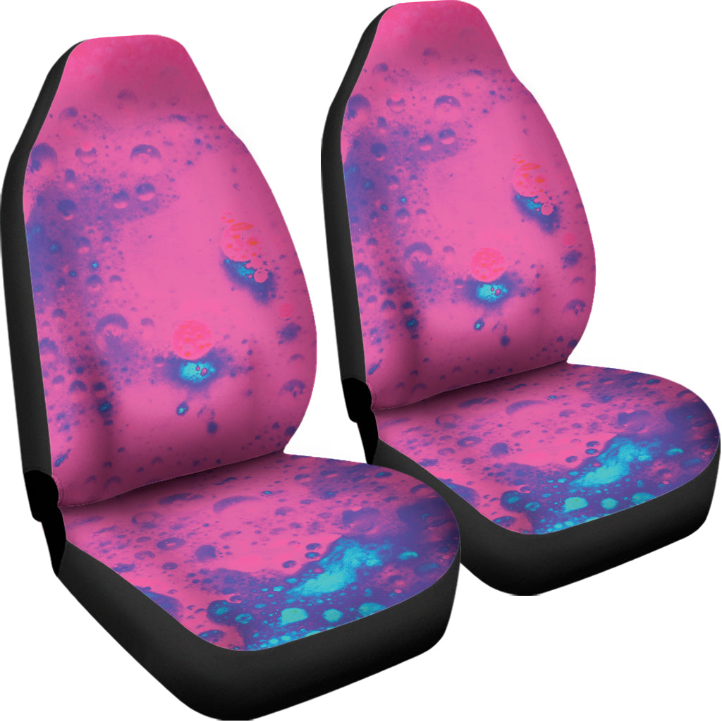 Pink And Blue Acid Melt Print Universal Fit Car Seat Covers