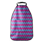 Pink And Blue Chevron Pattern Print Car Seat Organizers
