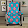 Pink And Blue Cotton Candy Pattern Print Armchair Protector