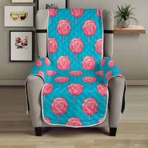 Pink And Blue Cotton Candy Pattern Print Armchair Protector