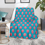 Pink And Blue Cotton Candy Pattern Print Blanket