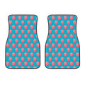Pink And Blue Cotton Candy Pattern Print Front Car Floor Mats