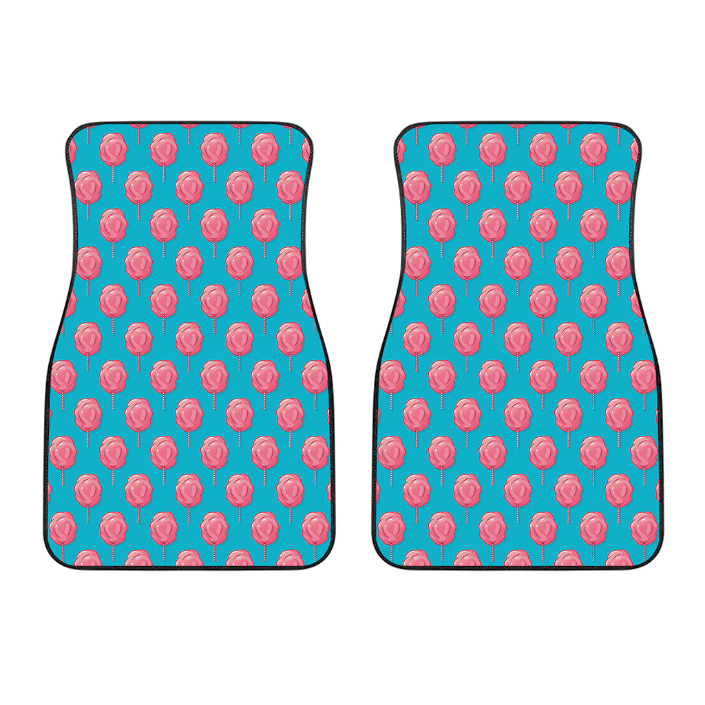 Pink And Blue Cotton Candy Pattern Print Front Car Floor Mats