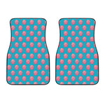 Pink And Blue Cotton Candy Pattern Print Front Car Floor Mats