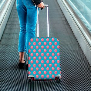 Pink And Blue Cotton Candy Pattern Print Luggage Cover