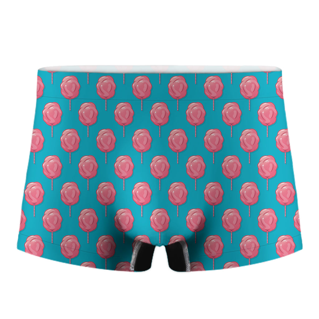 Pink And Blue Cotton Candy Pattern Print Men's Boxer Briefs