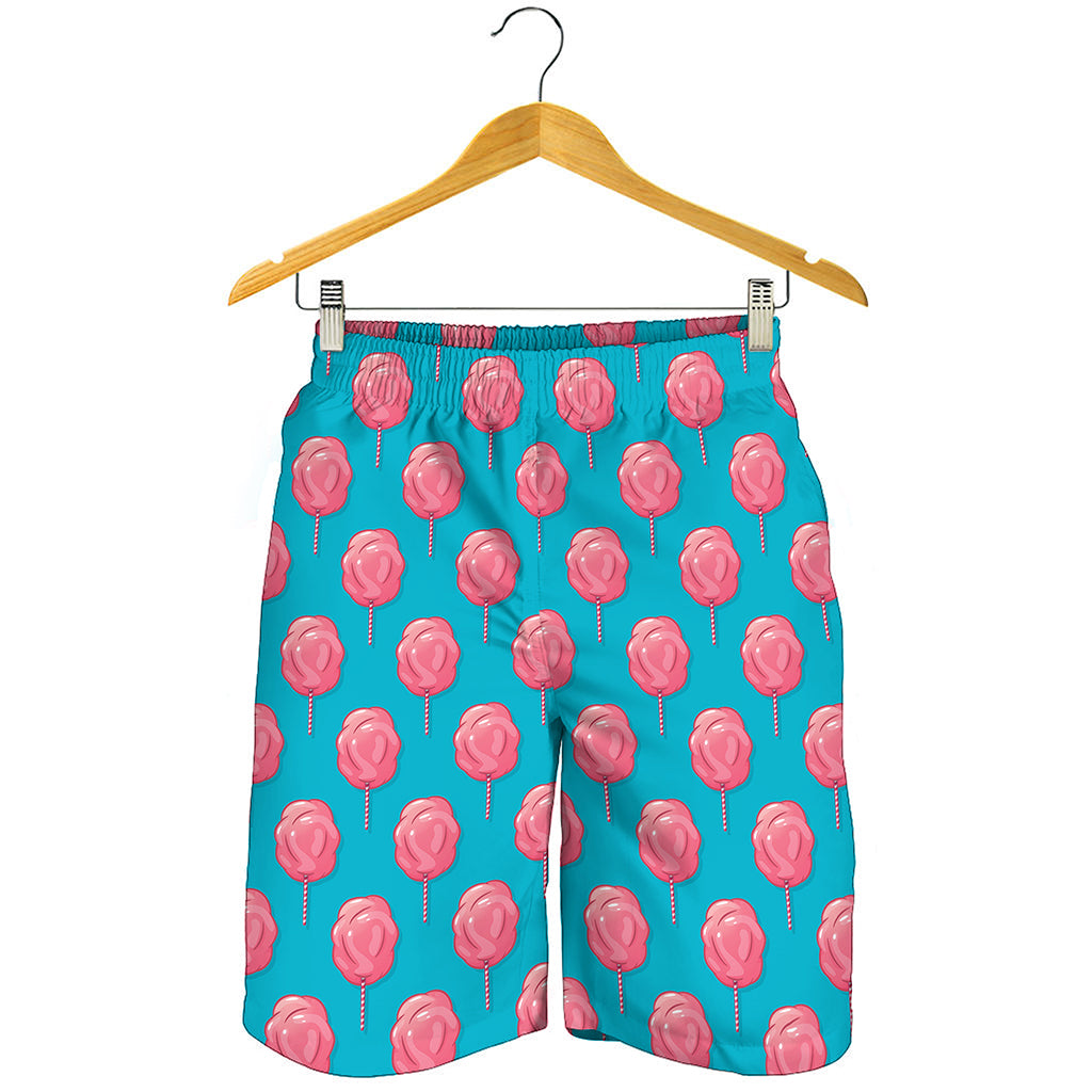 Pink And Blue Cotton Candy Pattern Print Men's Shorts