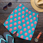 Pink And Blue Cotton Candy Pattern Print Men's Shorts