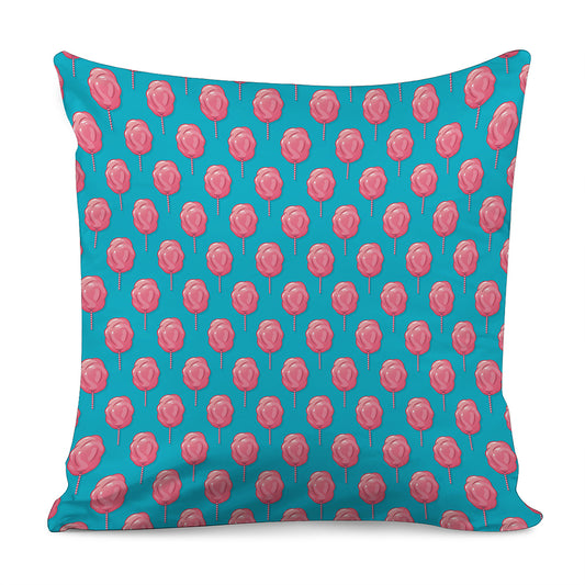 Pink And Blue Cotton Candy Pattern Print Pillow Cover