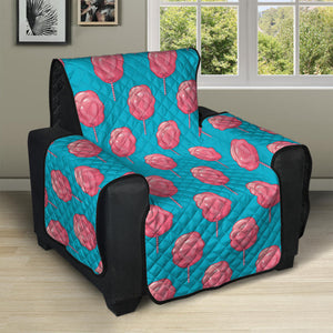 Pink And Blue Cotton Candy Pattern Print Recliner Protector