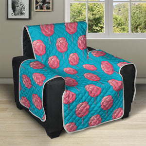 Pink And Blue Cotton Candy Pattern Print Recliner Protector