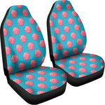 Pink And Blue Cotton Candy Pattern Print Universal Fit Car Seat Covers