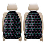 Pink And Blue Lights Heart Pattern Print Car Seat Organizers