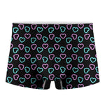 Pink And Blue Lights Heart Pattern Print Men's Boxer Briefs