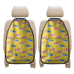 Pink And Blue Shark Pattern Print Car Seat Organizers
