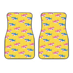 Pink And Blue Shark Pattern Print Front Car Floor Mats